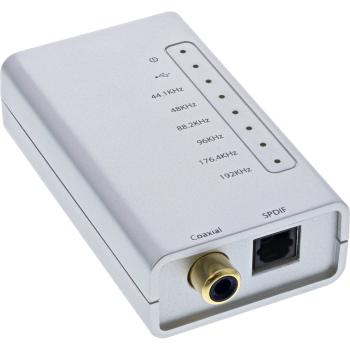 Preview: InLine® USB HD Audio Adapter, USB Hi-Fi  zu Digital Coax/Toslink/I2S Konverter