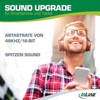 InLine® USB-C Audio Adapterkabel, USB-C zu 3,5mm Buchse