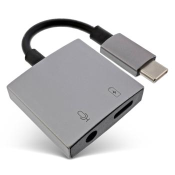 InLine® USB-C Audio Adapterkabel, USB-C zu 3,5mm Buchse + PD 30W