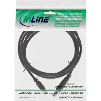 Preview: InLine® USB 2.0 Mini-Kabel, USB A ST an Mini-B ST (5pol.), schwarz