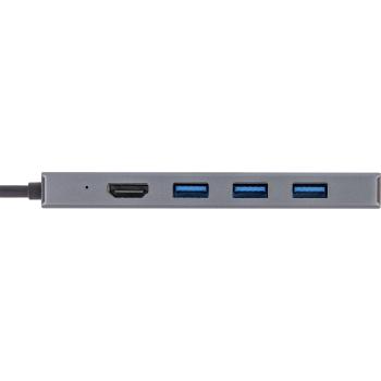 Preview: InLine® USB 3.2 USB-C Multi Hub (3x USB-A + USB-C), Cardreader, HDMI, OTG