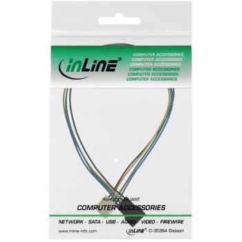 Preview: InLine® Lüfterkabel Verlängerung PWM, 4pol Molex Stecker / Buchse, 0,30m