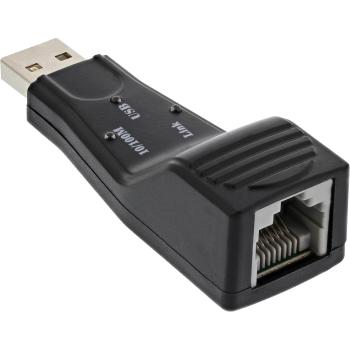 Preview: InLine® USB 2.0 Netzwerkadapter, 10/100MBit