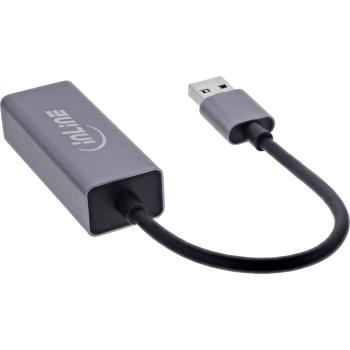 Preview: InLine® USB 3.2 Netzwerkadapter Kabel, USB-A zu RJ45 Gigabit Netzwerk