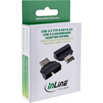 Preview: InLine® USB 3.2 Typ-E Key-A zu USB 3.0 Mainboard Adapter intern