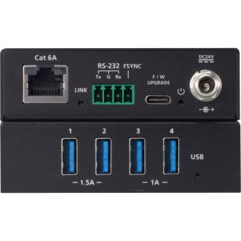 Preview: ATEN UCE33100, 4-Port USB 3.2 Gen.1 Cat 6A Extender, bis zu 100m