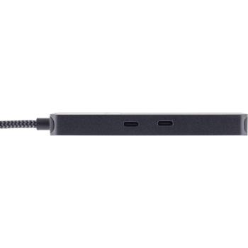 InLine® USB 3.2 Gen.2 Hub, 3x USB-C, 2x USB-A, HDMI 4K, PD 100 W, Display, grau