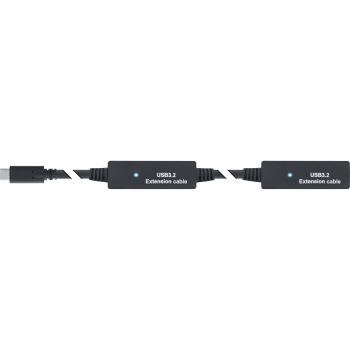 Preview: InLine® USB 3.2 Gen.1 Aktiv-Verlängerung, USB-C Stecker an USB-C Buchse, 10m