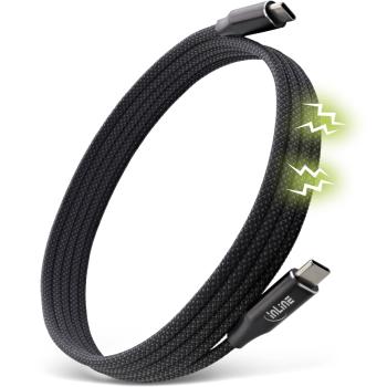 InLine® Magnetic USB-C Kabel, USB-C Stecker/Stecker, 100W, schwarz