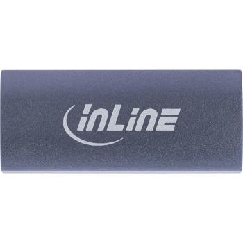 Preview: InLine® USB4 Adapter, USB-C Buchse/Buchse, Aluminium, grau