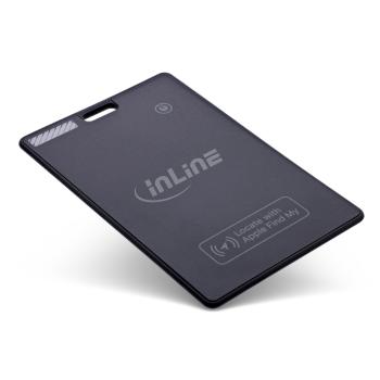 InLine® Wallet Finder, smarte Karte für die Geldbörse, Qi-Aufladung,100mAh, IPX5
