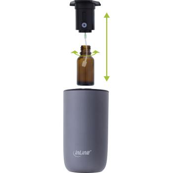 InLine® Aroma Diffuser Home & Car, wasserlos, Ambientelicht, Akku