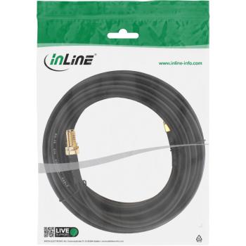 Preview: InLine® WLAN Kabel, R-SMA-Stecker auf R-SMA-Kupplung, 5m