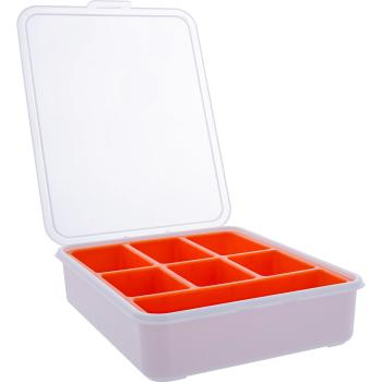 Preview: InLine® Kleinteilebox, 7 Fächer, Abmessungen: 180x140x40mm, orange
