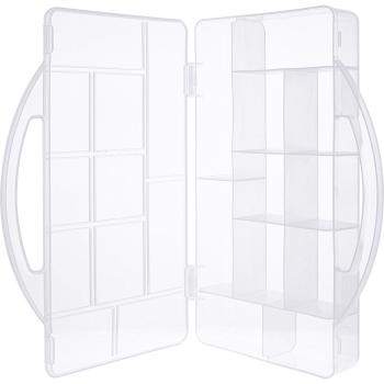 InLine® Kleinteilebox, 11 Fächer, Abmessungen: 271x186x40mm, transparent