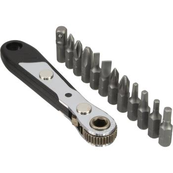 InLine® Mini-Ratschen-Set, mit 12-teiligem Bitsatz