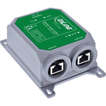 Preview: InLine® PoE++ Outdoor Injektor, 10Gb/s, 90W, IP67