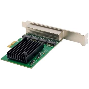 InLine® Quad Gigabit Netzwerkkarte, 4x RJ45 1 Gb/s, PCIe x1