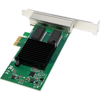 InLine® Quad Gigabit Netzwerkkarte, 4x RJ45 1 Gb/s, PCIe x1