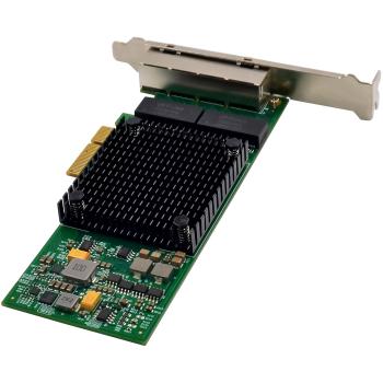 InLine® Quad Gigabit Netzwerkkarte, 4x RJ45 1 Gb/s, PCIe x4
