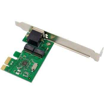 Preview: InLine® Gigabit Netzwerkkarte, 1x RJ45 1Gb/s, PCIe x1, inkl. Low-Profile