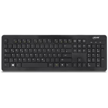 Preview: InLine® Design Desktop, Tast.-Maus Set, USB 2,4GHz, max. 1600dpi, schwarz