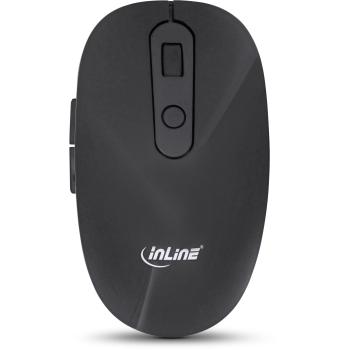 Preview: InLine® Design Desktop, Tast.-Maus Set, USB 2,4GHz, max. 1600dpi, schwarz