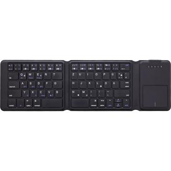 Preview: InLine® Faltbare Bluetooth Tastatur mit Touchpad, schwarz