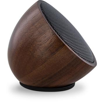 Preview: InLine® woodwoom, Mini Bluetooth Walnuss-Holz Lautsprecher, 52mm