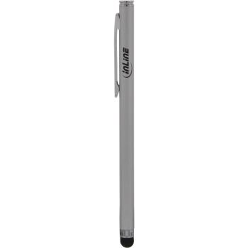 Preview: InLine® Stylus, Stift für Touchscreens von Smartphone und Tablet, silber