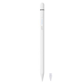 InLine® Stylus, Tabletstift für Apple iPads, mit Akku, USB-C, weiß