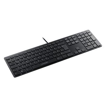 LC-Power LC-KEY-5B-ALU, Aluminium-Tastatur im Slim-Design, USB, schwarz