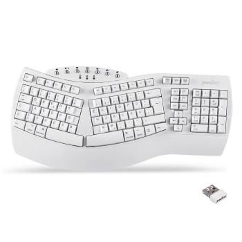 Perixx PERIBOARD-612W DE, ergonomische Tastatur, Dualmodus, Funk/Bluetooth