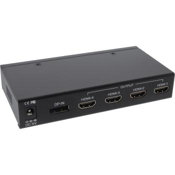 Preview: InLine® Displayport zu HDMI 2x2 Videowand Splitter, 1 Eingang auf 4 Ausgänge, 4K