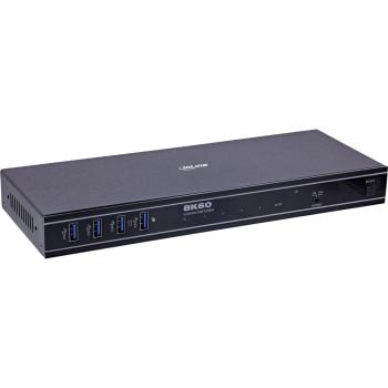 InLine® KVM Switch, 4-fach, HDMI, 8K@60Hz, USB 3.2, mit IR & RS-232