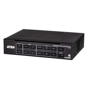 ATEN VP2420 4x2 True 4K HDMI Präsentations-Switch mit Multi-view