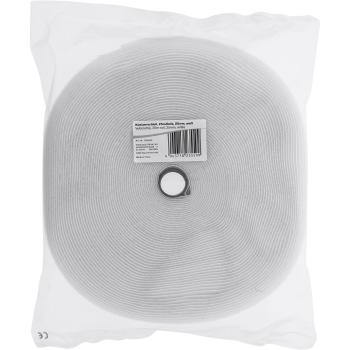 Preview: InLine® Kabelbinder, Klettverschlussband 2-teilig, 25mm, weiß, 25m