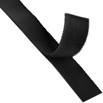 Preview: InLine® Kabelbinder, Klettverschlussband 16mm, schwarz, 10m