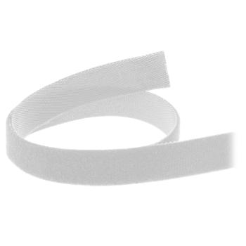 Preview: InLine® Kabelbinder, Klettverschlussband 16mm, weiß, 10m