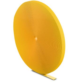 Label-The-Cable LTC PRO Roll Strap, doppelseitige Klettbandrolle, 25m, gelb