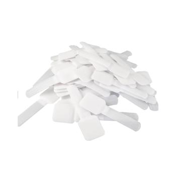 Label-The-Cable LTC PRO Wall Straps, Klett-Kabelhalter, 50er-Pack, weiß