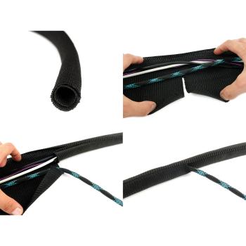 Preview: Label-The-Cable Tube, LTC 5120, Kabelschlauch 2 Meter weiß