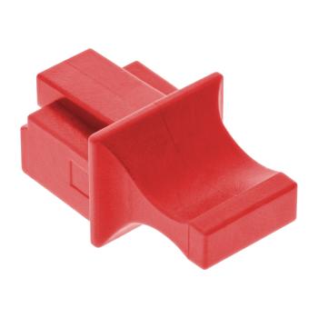 Preview: InLine® Staubschutz, für RJ45 Buchse, rot 100er Pack