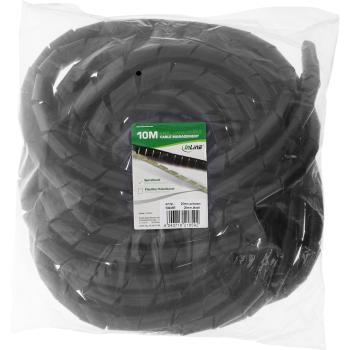 Preview: InLine® Spiralband 10m, schwarz, 25mm