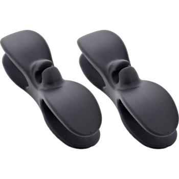 InLine® Kabelaufwickler für Gerätekabel, selbstklebend, schwarz, 2er-Set