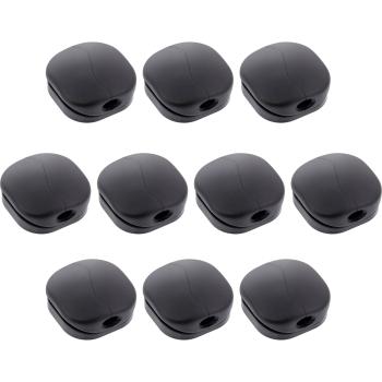 10er Pack InLine® Click Kabelmanager 1-Line, schwarz