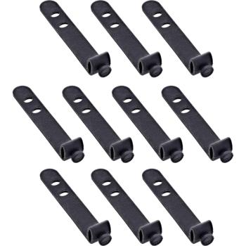 10er Pack InLine® Kabelbinder Silikon, wiederverschließbar, 65x10mm, schwarz