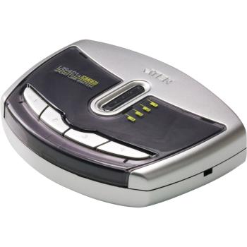 ATEN US421A USB 2.0 Data Switch, 1 USB-Gerät an 4 PC, elektronisch