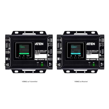 Preview: ATEN VE8662 True 4K HDMI H.265 over IP Transceiver mit PoE