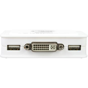 Preview: InLine® KVM Switch, 2-fach, DVI-D, USB, mit Audio, integr. Kabel
